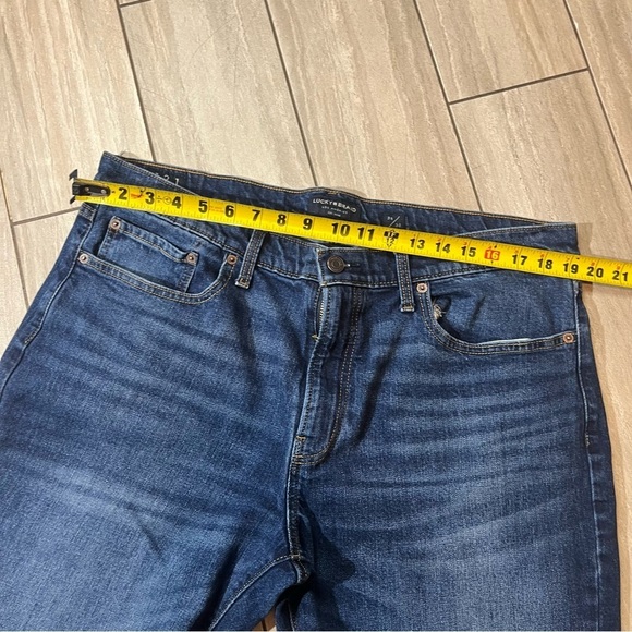 Lucky Brand 121 Slim Straight Dark Wash Mens Denim Jeans Size 38/30 - Picture 7 of 8